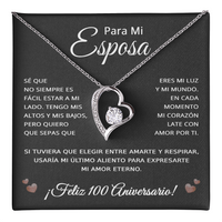 Load image into Gallery viewer, 100 Anos de Aniversario Para Mi Esposa - 100 Year Aniversario Gift for Her
