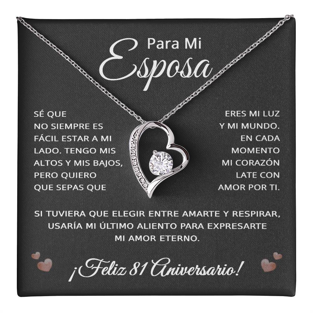 81 Anos de Aniversario Para Mi Esposa - 81 Year Aniversario Gift for Her