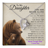 Load image into Gallery viewer, To My Daughter Stainless Steel Heart Necklace
