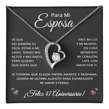 47 Anos de Aniversario Para Mi Esposa - 47 Year Aniversario Gift for Her