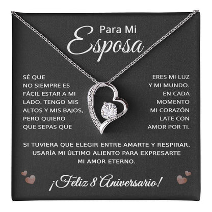 8 Anos de Aniversario Para Mi Esposa - 8 Year Aniversario Gift for Her