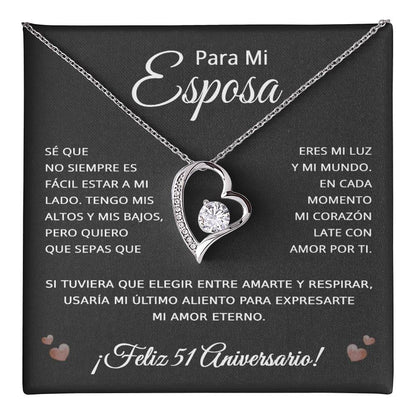 51 Anos de Aniversario Para Mi Esposa - 51 Year Aniversario Gift for Her