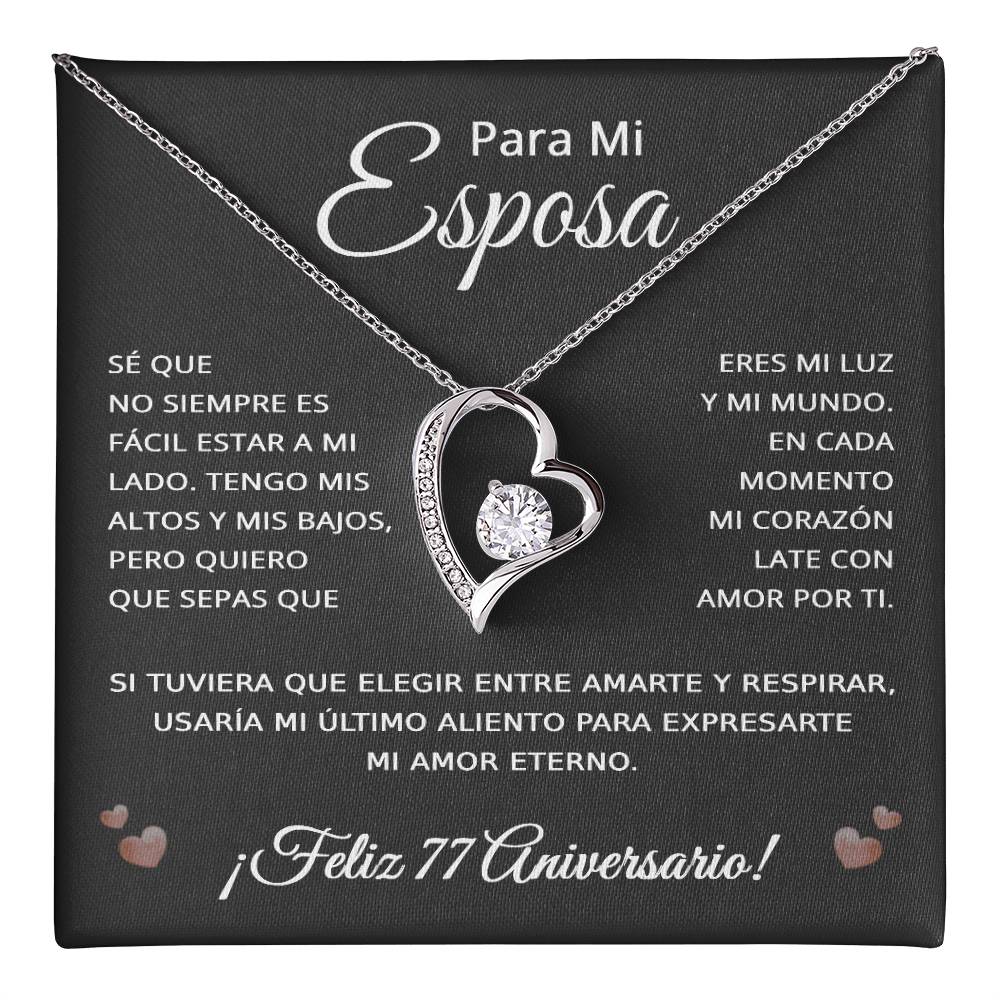 77 Anos de Aniversario Para Mi Esposa - 77 Year Aniversario Gift for Her
