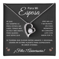 Load image into Gallery viewer, 7 Anos de Aniversario Para Mi Esposa - 7 Year Aniversario Gift for Her
