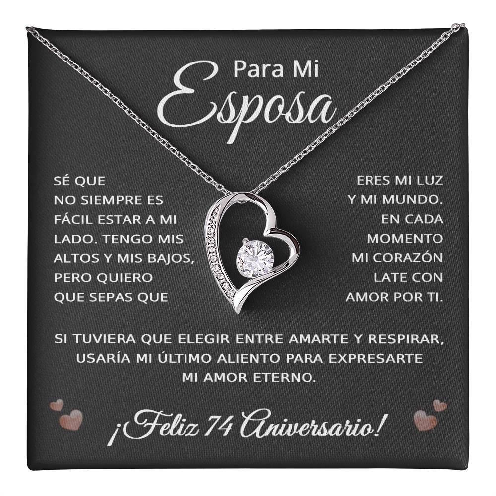74 Anos de Aniversario Para Mi Esposa - 74 Year Aniversario Gift for Her