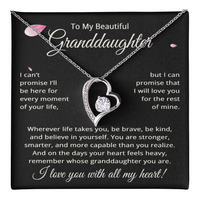 Load image into Gallery viewer, To My Beautiful Granddaughter Heart Necklace - Granddaughter Gifts from Grandma
