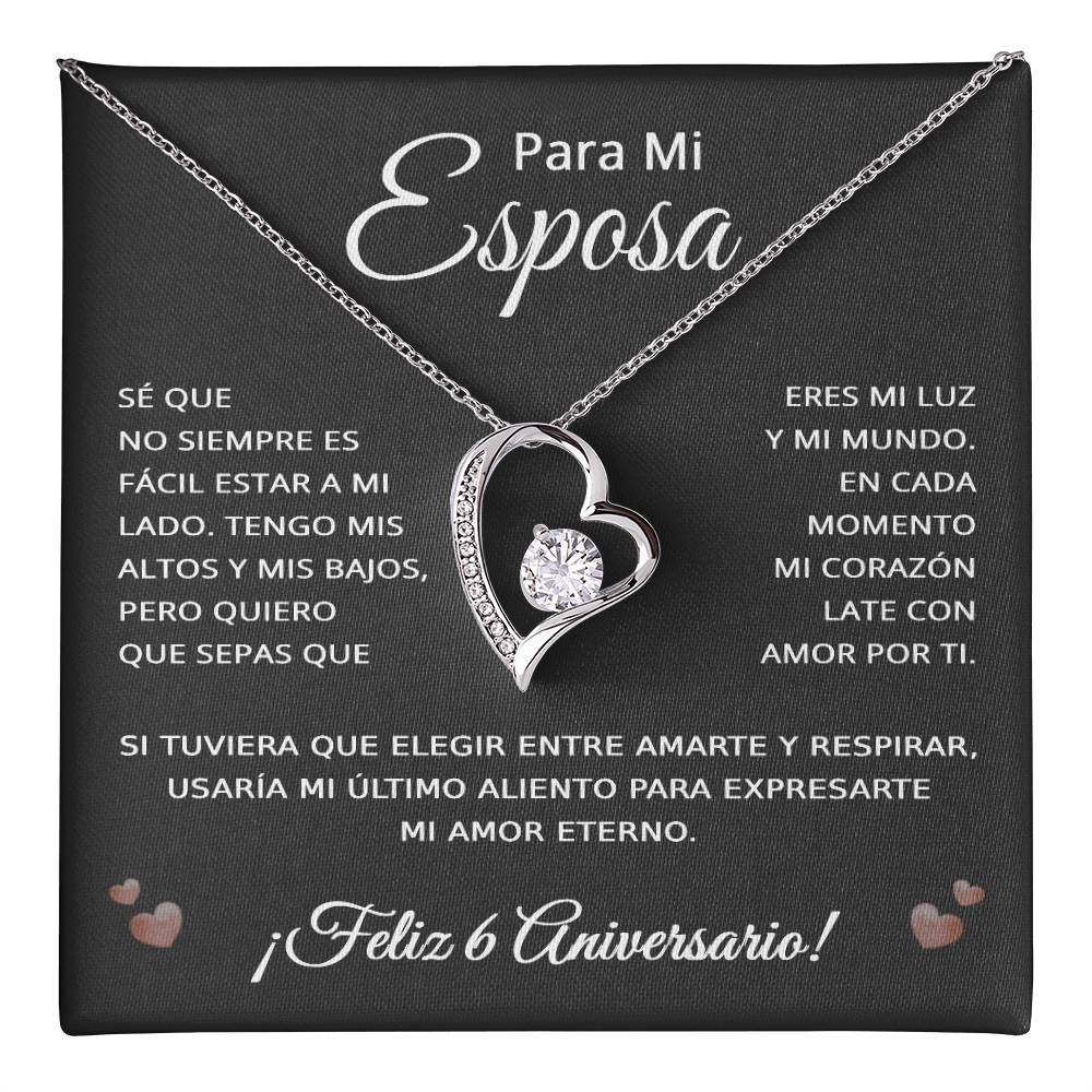 6 Anos de Aniversario Para Mi Esposa - 6 Year Aniversario Gift for Her