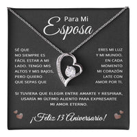 Load image into Gallery viewer, 13 Anos de Aniversario Para Mi Esposa - 13 Year Aniversario Gift for Her
