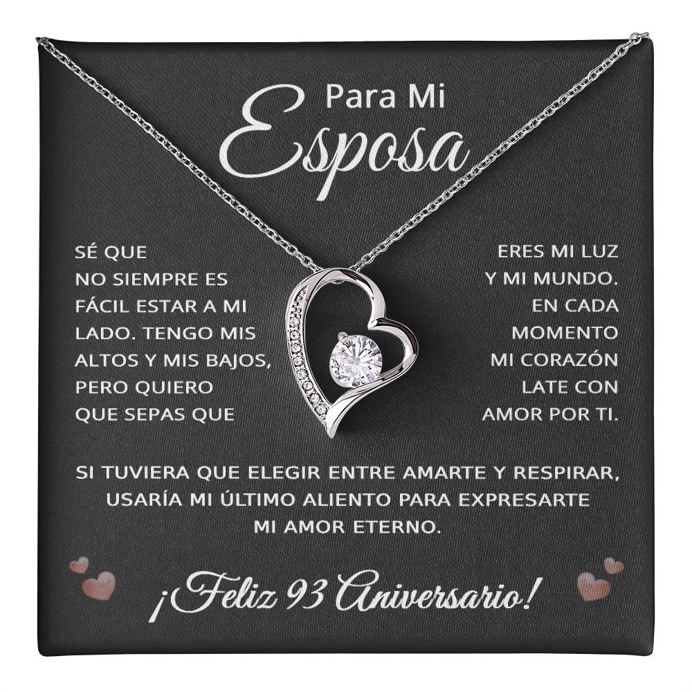 93 Anos de Aniversario Para Mi Esposa - 93 Year Aniversario Gift for Her