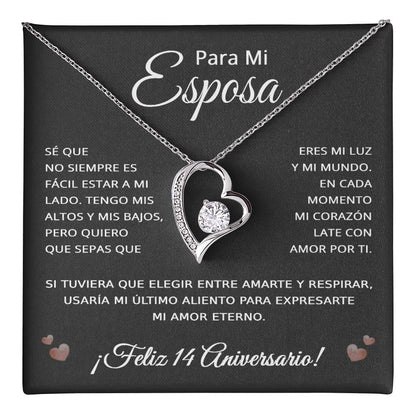 14 Anos de Aniversario Para Mi Esposa - 14 Year Aniversario Gift for Her
