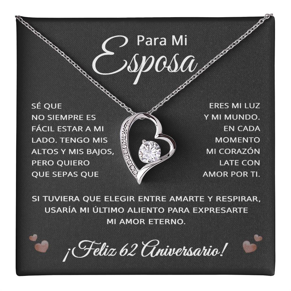 62 Anos de Aniversario Para Mi Esposa - 62 Year Aniversario Gift for Her