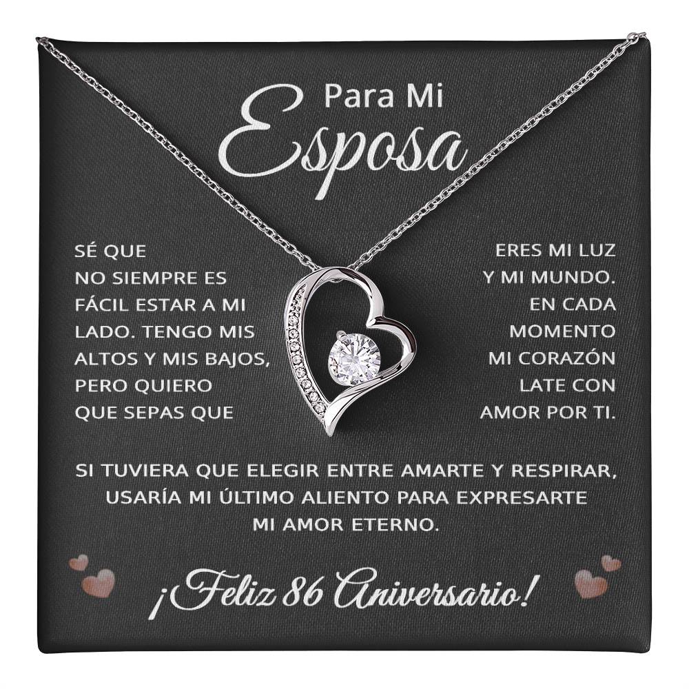 86 Anos de Aniversario Para Mi Esposa - 86 Year Aniversario Gift for Her