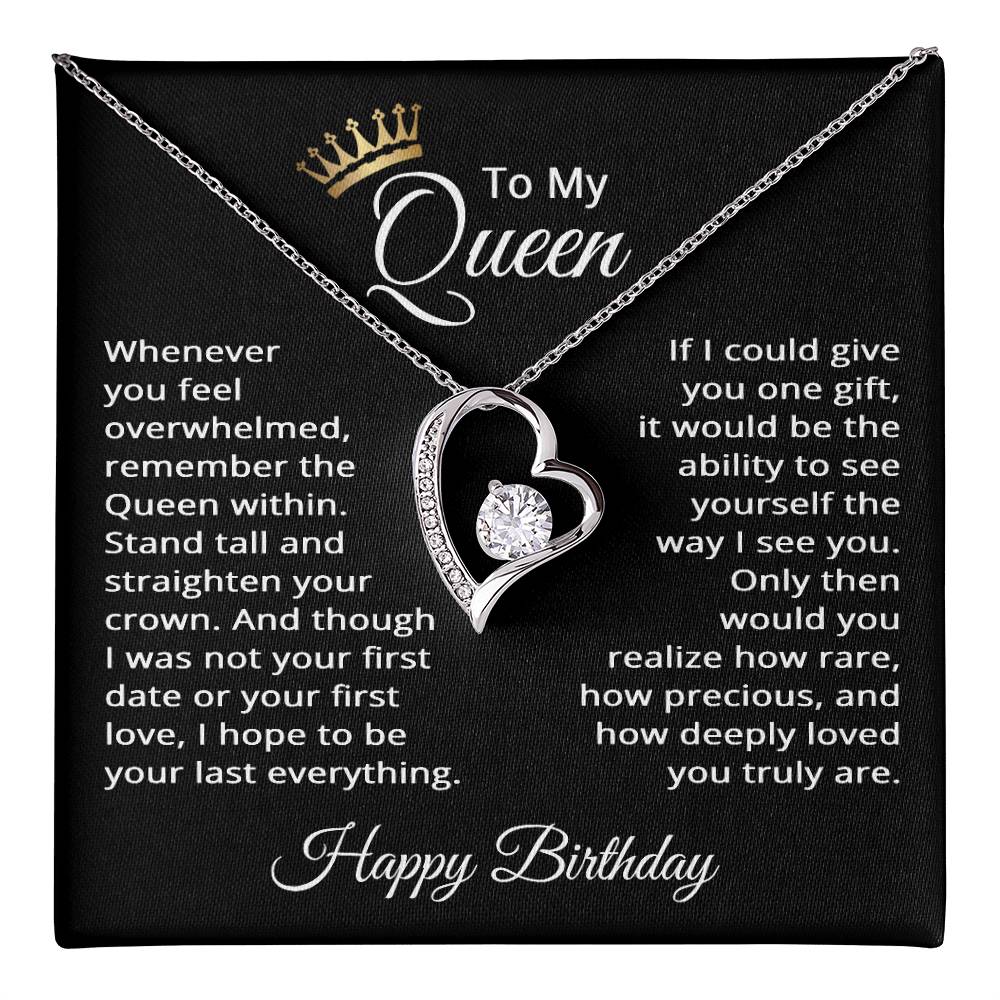 Birthday Gifts for Wife - Birthday Gifts for Girlfriend - To My Queen Necklace