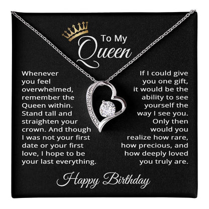 Birthday Gifts for Wife - Birthday Gifts for Girlfriend - To My Queen Necklace