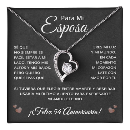 54 Anos de Aniversario Para Mi Esposa - 54 Year Aniversario Gift for Her