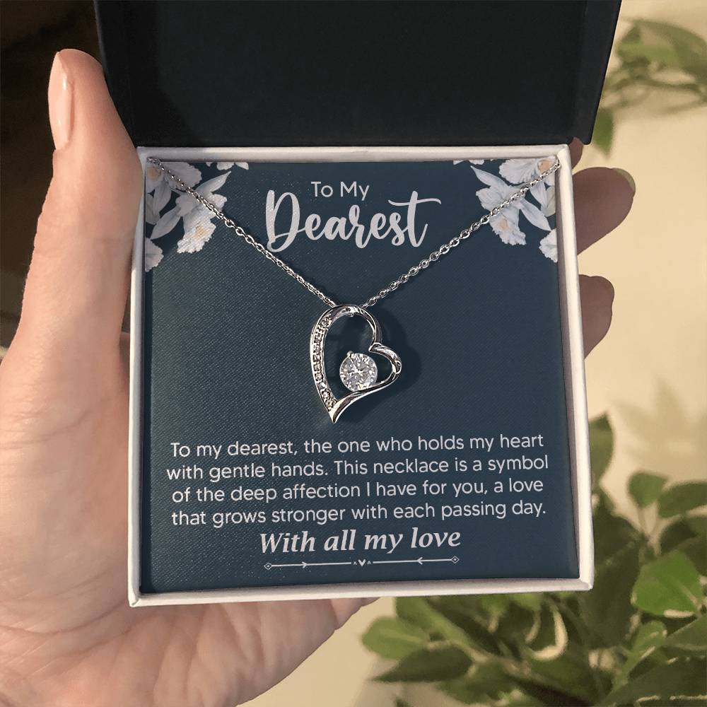 To My Dearest Necklace for Wife, Girlfriend Gift for Anniversary Gift for Christmas Gift for Partner