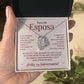 Regalo 34 Aniversario para Esposa - Collar Amor Eterno - To My Wife Necklace in Spanish