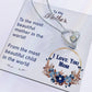 To My Mother Necklace Mothers Day Gift from Child Mom Forever Love Necklace Mom Christmas Gift