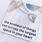 New Mom Necklace – Expecting Mom Gift for Mother’s Day or Christmas – The Smallest Things Fill the Biggest Space in Your Heart