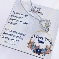 Load image into Gallery viewer, To My Mother Necklace Mothers Day Gift from Child Mom Forever Love Necklace Mom Christmas Gift ShineOn Fulfillment
