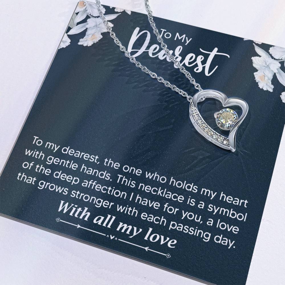 To My Dearest Necklace for Wife, Girlfriend Gift for Anniversary Gift for Christmas Gift for Partner