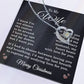 Wife Christmas Necklace for Wife from Husband To My Wife Gift Merry Christmas Jewelry for Her Women Forever Love Pendant