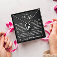 Load image into Gallery viewer, 48th Anniversary Gift for Wife – Necklace with Heartfelt Message Card
