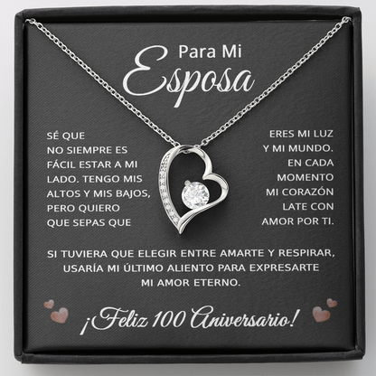 100 Anos de Aniversario Para Mi Esposa - 100 Year Aniversario Gift for Her