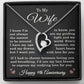 9th Anniversary Necklace for Wife from Husband 9 Years Anniversary Jewelry for Her Women Forever Love Pendant