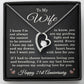 21st Anniversary Necklace for Wife from Husband 21 Years Anniversary Jewelry for Her Women Forever Love Pendant