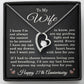 27th Anniversary Necklace for Wife from Husband 27 Years Anniversary Jewelry for Her Women Forever Love Pendant