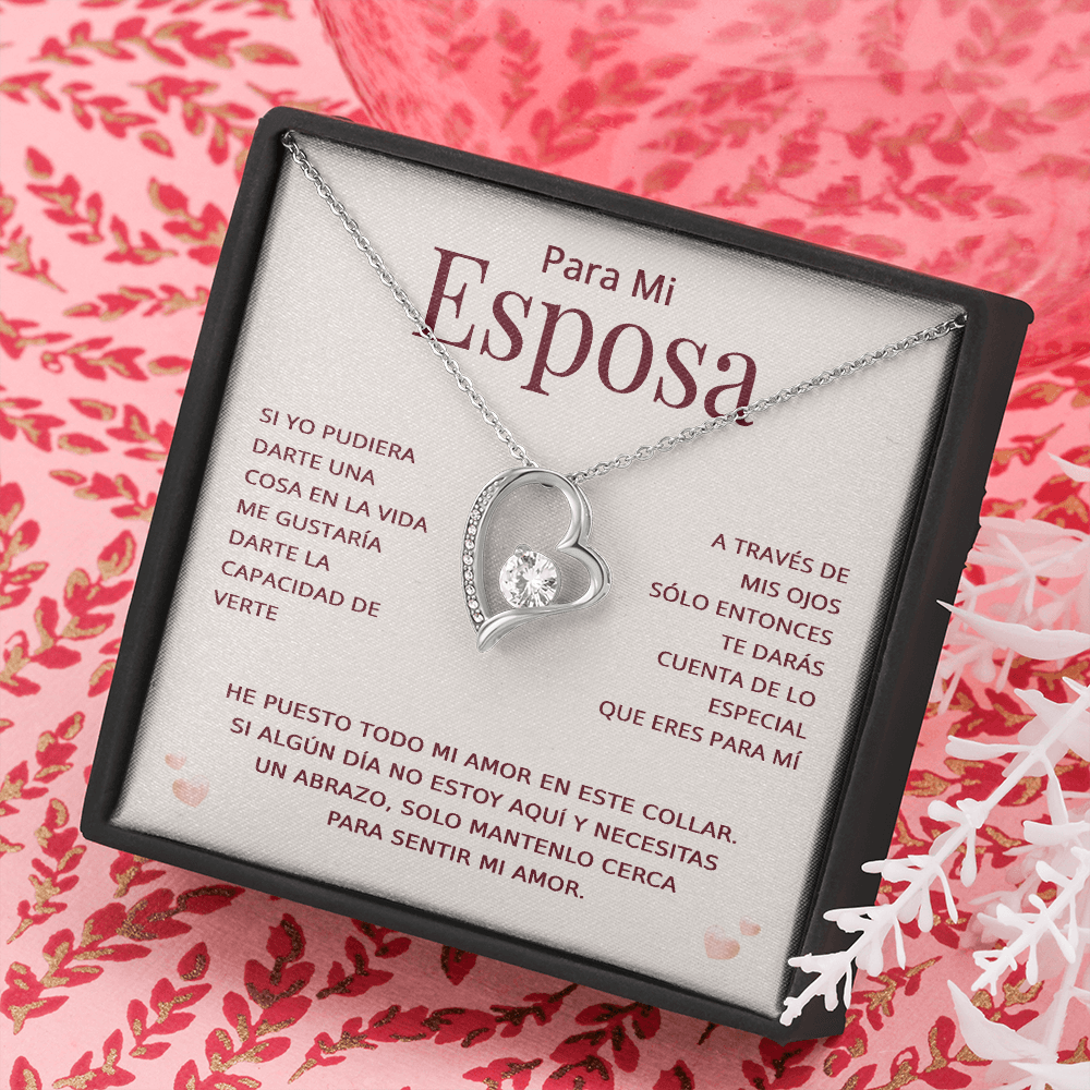 Para Mi Esposa Collar En Español - Regalo Para Esposa San Valentin - Presente Para Esposa
