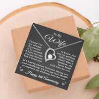Load image into Gallery viewer, 8th Anniversary Gift for Wife – Necklace with Heartfelt Message Card
