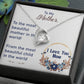 To My Mother Necklace Mothers Day Gift from Child Mom Forever Love Necklace Mom Christmas Gift