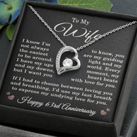 Load image into Gallery viewer, 63rd Anniversary Gift for Wife – Necklace with Heartfelt Message Card
