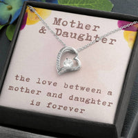 Load image into Gallery viewer, Mother and Daughter Forever Love Necklace, The Love Between a Mother and Daughter is Forever, Gift with Message Card ShineOn Fulfillment
