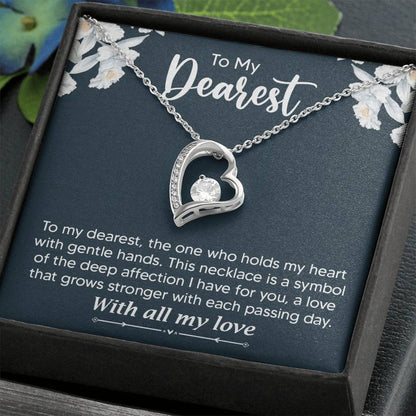 To My Dearest Necklace for Wife, Girlfriend Gift for Anniversary Gift for Christmas Gift for Partner