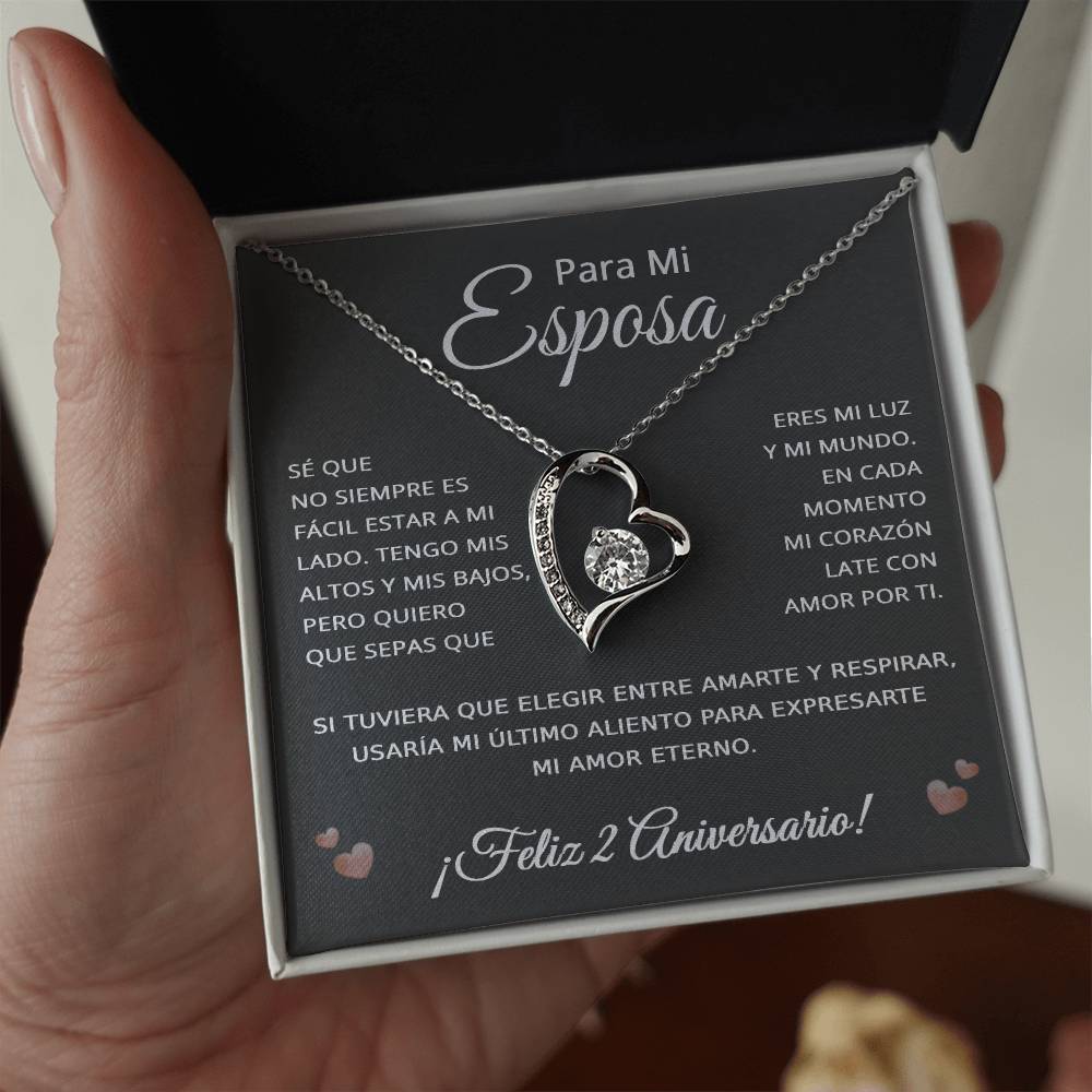 2 Anos de Aniversario Para Mi Esposa - 2 Year Aniversario Gift for Her