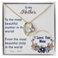 To My Mother Necklace Mothers Day Gift from Child Mom Forever Love Necklace Mom Christmas Gift