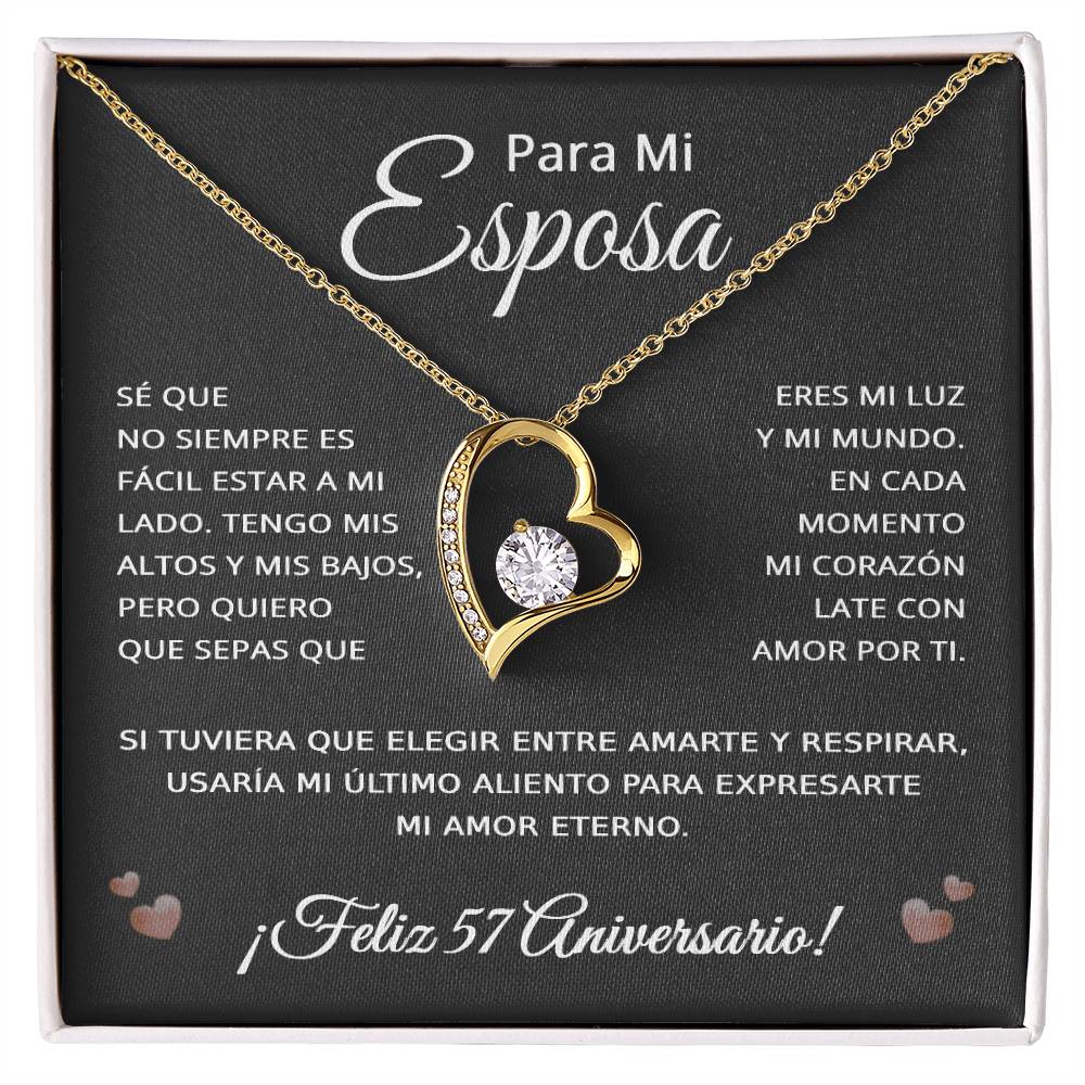 57 Anos de Aniversario Para Mi Esposa - 57 Year Aniversario Gift for Her