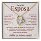 Regalo 42 Aniversario para Esposa - Collar Amor Eterno - To My Wife Necklace in Spanish