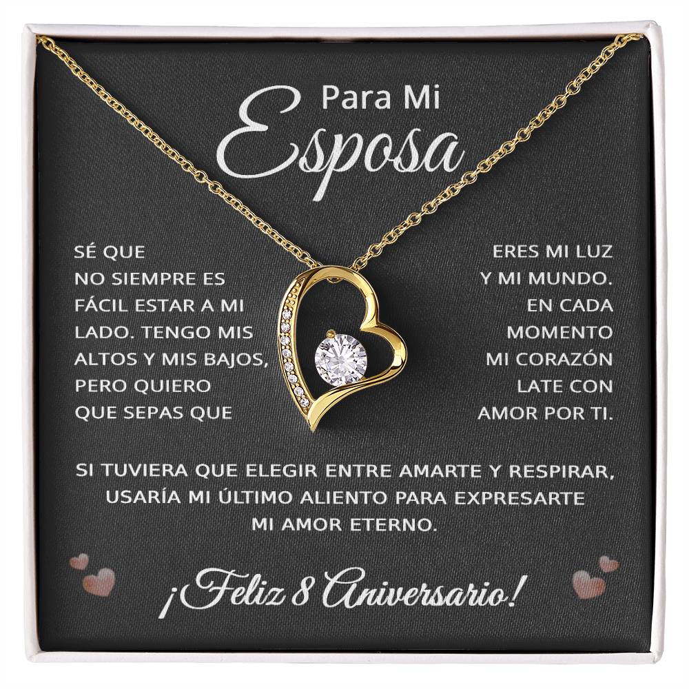 8 Anos de Aniversario Para Mi Esposa - 8 Year Aniversario Gift for Her