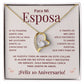 Regalo 10 Aniversario para Esposa - Collar Amor Eterno - To My Wife Necklace in Spanish