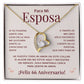 Regalo 66 Aniversario para Esposa - Collar Amor Eterno - To My Wife Necklace in Spanish