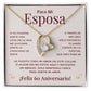 Regalo 60 Aniversario para Esposa - Collar Amor Eterno - Bodas de Diamante - To My Wife Necklace in Spanish
