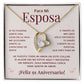 Regalo 91 Aniversario para Esposa - Collar Amor Eterno - To My Wife Necklace in Spanish