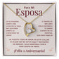 Regalo 2 Aniversario para Esposa - Collar Amor Eterno - To My Wife Necklace in Spanish
