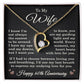 60th Anniversary Necklace for Wife from Husband 60 Years Anniversary Jewelry for Her Women Forever Love Pendant