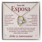 Regalo 52 Aniversario para Esposa - Collar Amor Eterno - To My Wife Necklace in Spanish