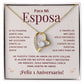Regalo 1 Aniversario para Esposa - Collar Amor Eterno - To My Wife Necklace in Spanish